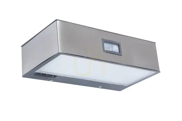 Mai ieftin Lampă de perete exterior LED cu senzor Lutec BRICK 6908501308 argintiu inox
