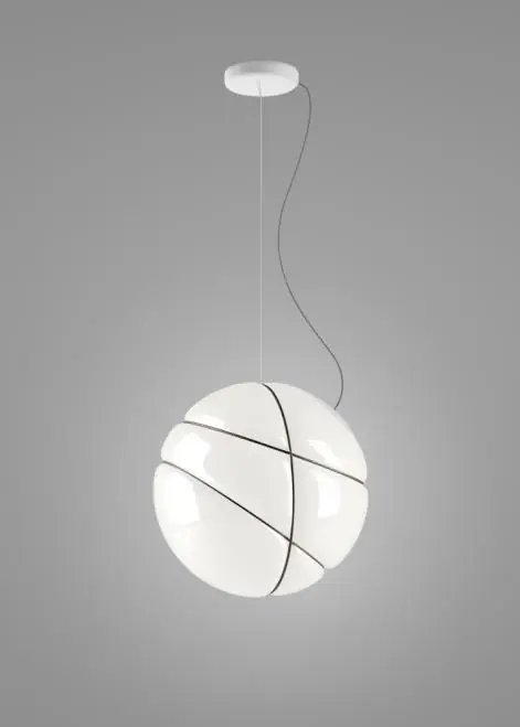 Lampa suspendată Fabbian Armilla F50 13W - aur alb și lustruit - F50 A01 01 Premium