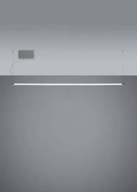 Lampa suspendată Fabbian Pivot F39 70W 3000K - Gri deschis - F39 A01 75 Livrare rapidă