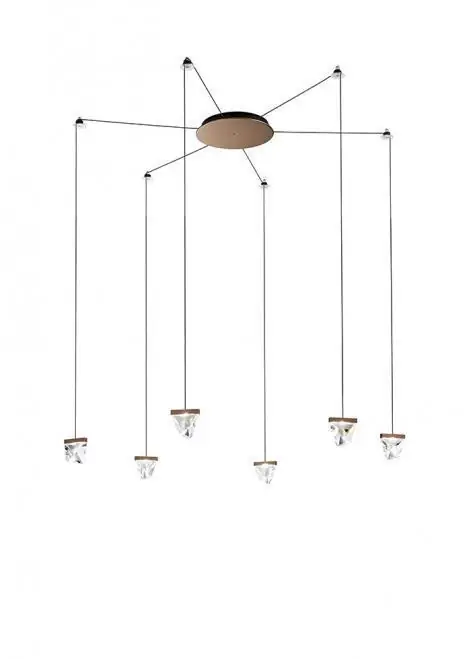 Ofertă limitată Lampa suspendată Fabbian Tripla F41 3W 6 - Bronz - F41 G03 76