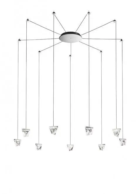 Lampa suspendată Fabbian Tripla F41 3W 9 - Chrome - F41 G06 11 Reducere
