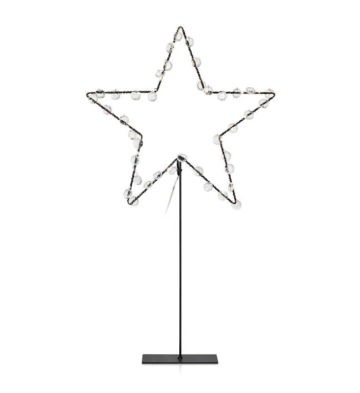 Stea decorativă de masă Markslojd Wivi neagră 53 cm 40 LED 704853 Noutate