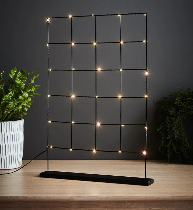 Decorațiune luminoasă Markslojd Elisabeth negru metal 61x44 cm 20 LED 704895 Preț mic
