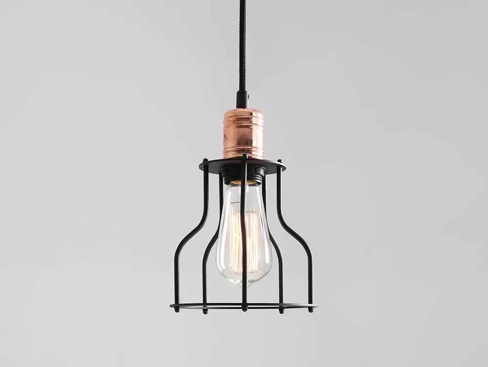Doar azi Lampa suspendată WORKER WIDE - negru