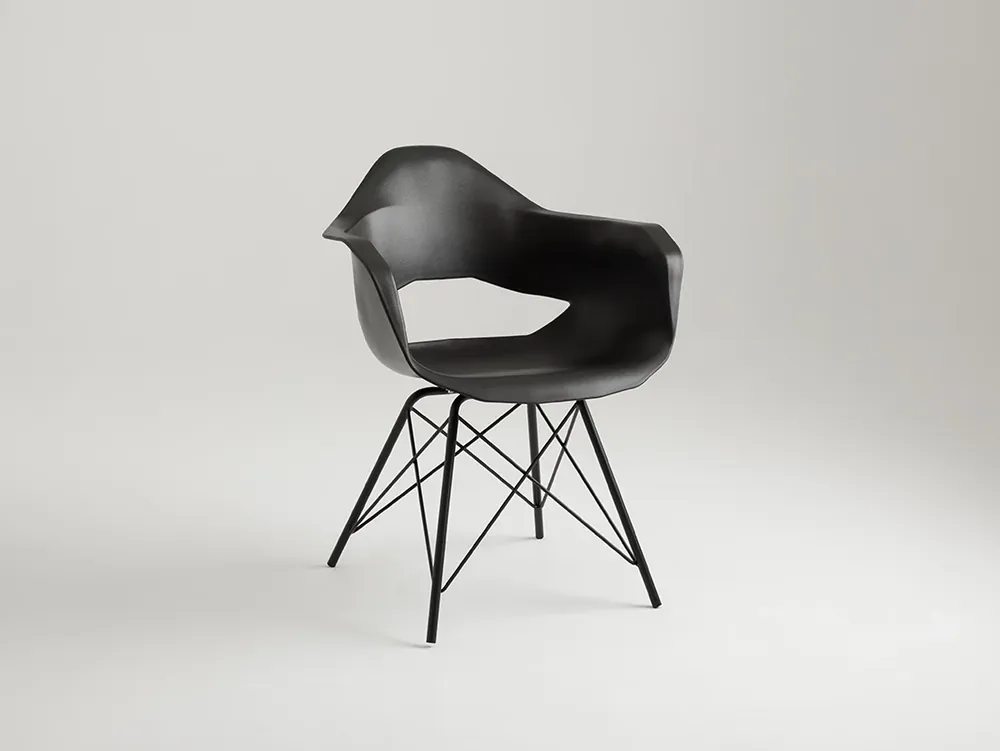 Vezi acum Scaun MATCH ARMS METAL BLACK - negru