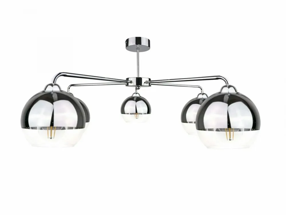 Plafoniera 5xE27 ICE SILVER Discount