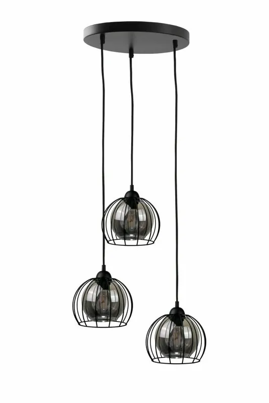 Lampa suspendata 3xE27 SOLO BLACK Ieftin