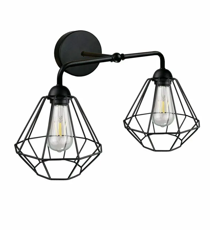 Aplică 2xE27 FOSKAL BLACK Mai ieftin