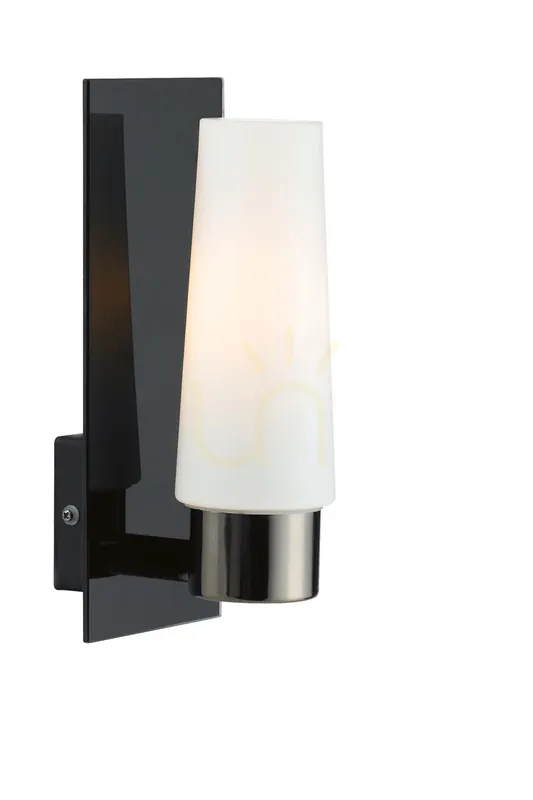 Aplică perete baie Markslojd BRASTAD 107614 negru/alb IP44 sticlă metal 1x40W Reduceri