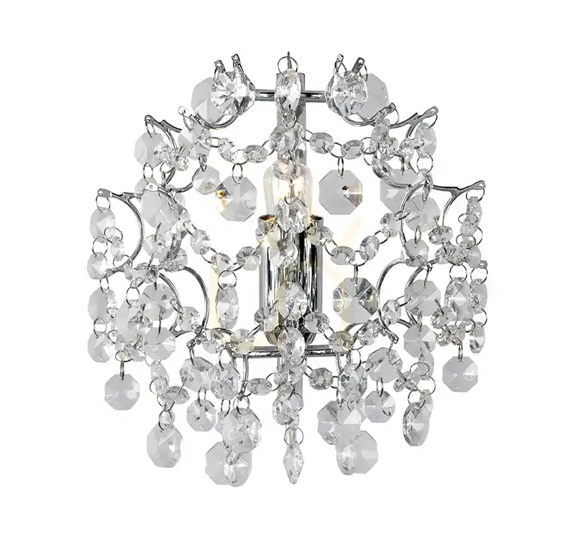 Aplică perete Markslojd Sofiero 106541 crom transparent cristal 1 bec Popular