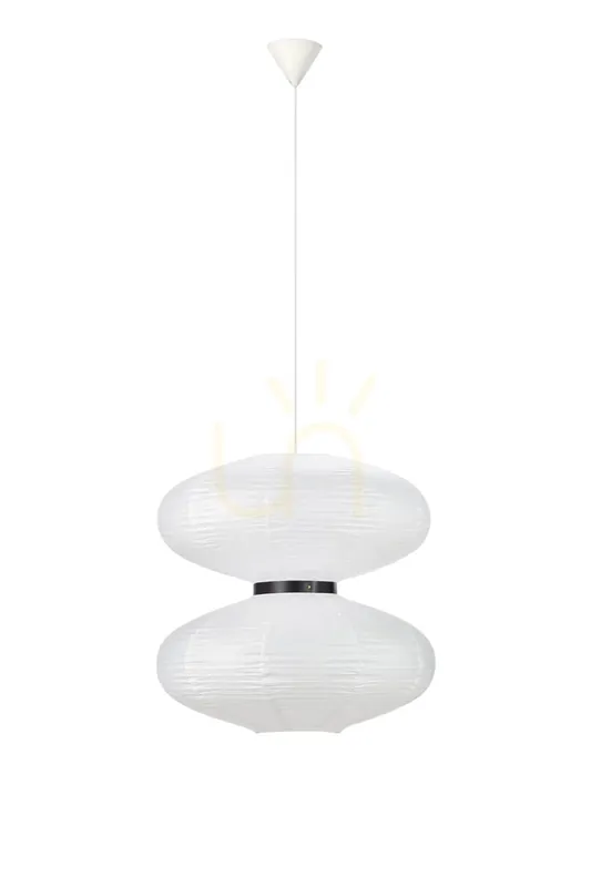 Ofertă specială Pendul Markslojd Dual 2 becuri alb hartie 60 cm 108215