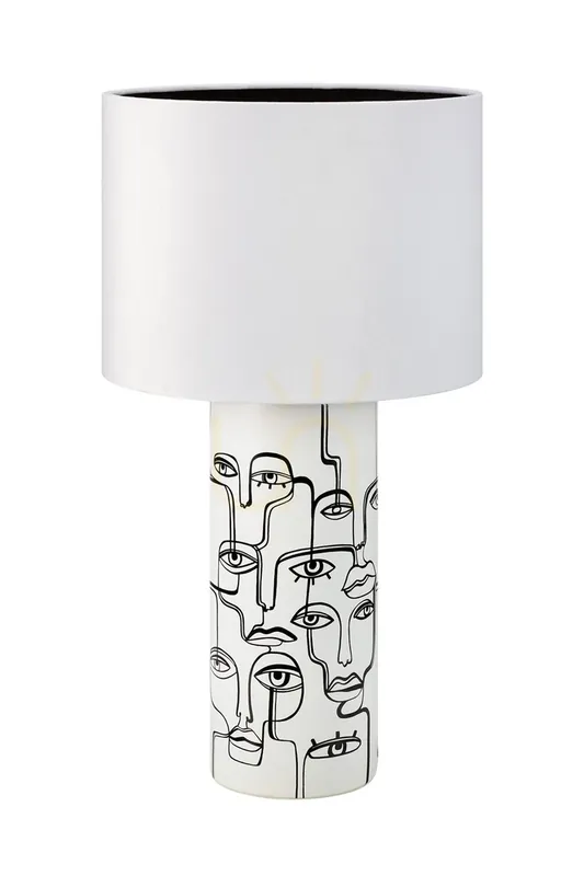 Lampă de masă Markslojd Family alb ceramică/catifea 61,5 cm 108246 Ultima șansă