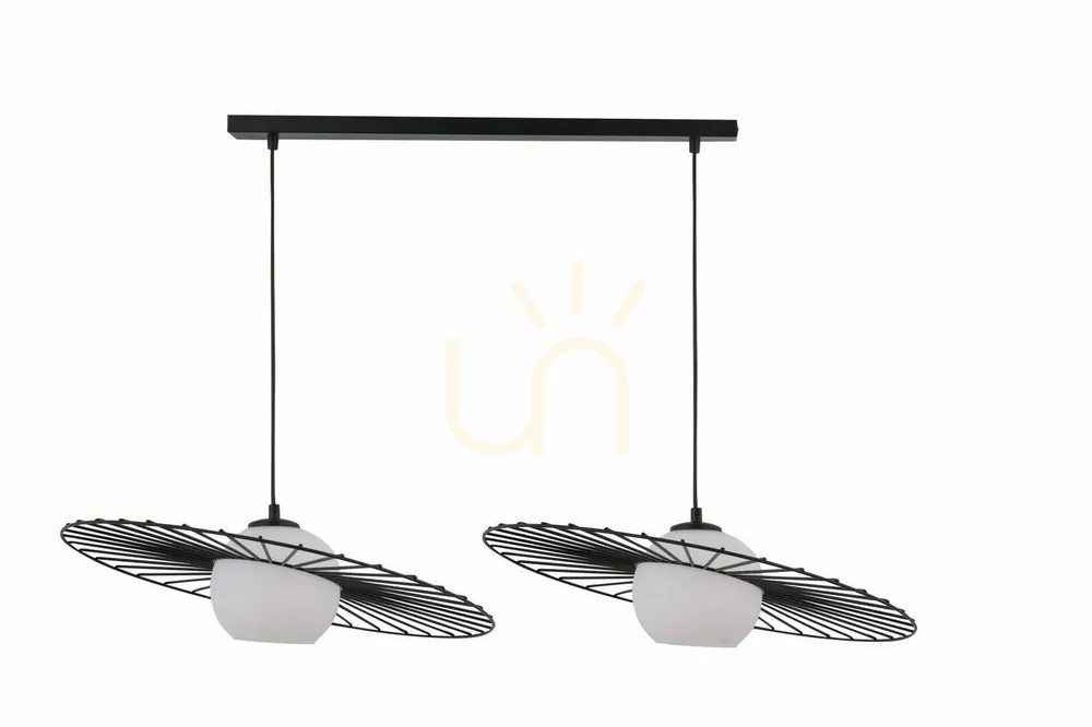 Discount Lampă suspendată Sigma Sol 2 negru 32040 E27 oțel vopsit