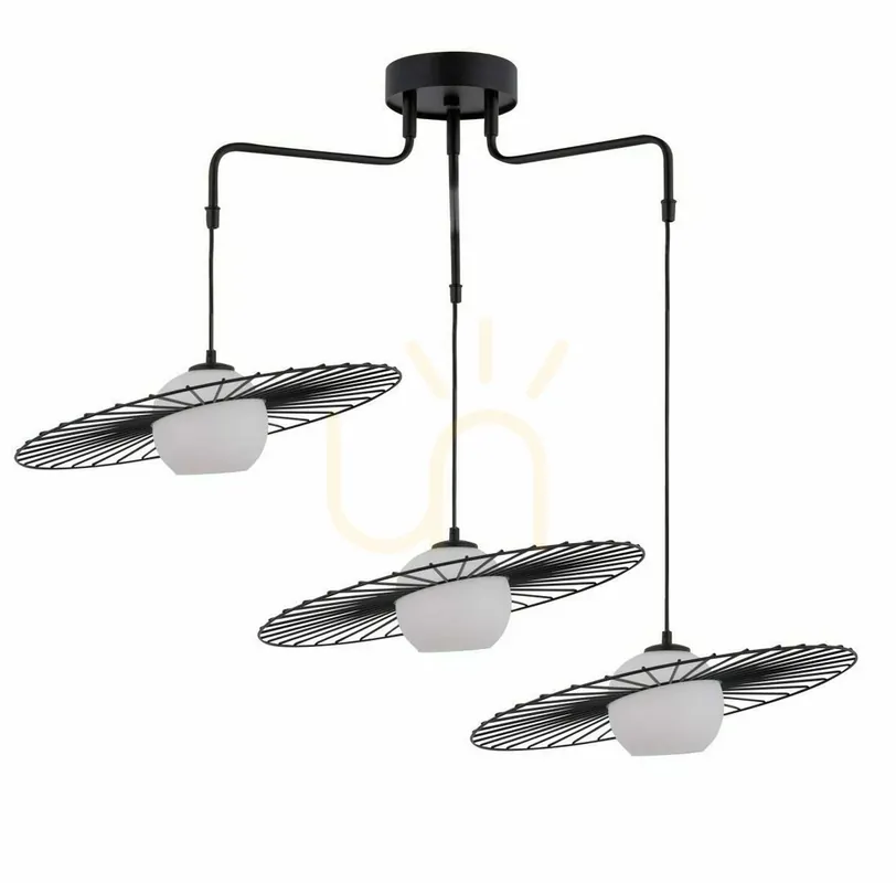 Reducere extra Lampă suspendată Sigma Sol 3 negru, 3xE27, oțel, SKU 32181