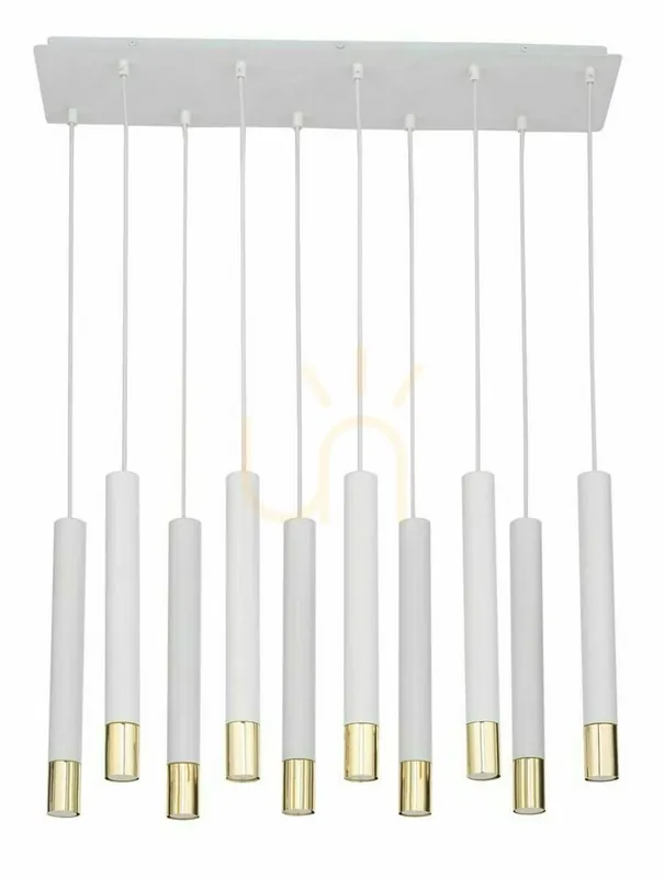 Lampă suspendată Sigma Sopel Grand 10 alb-auriu 33392 Bestseller