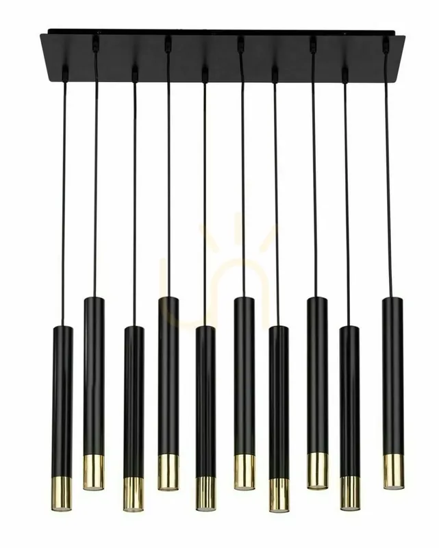 Lampă suspendată Sigma Sopel Grand 10 GU10 negru/auriu 33399 Cel mai bun preț