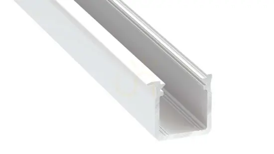 Profil cu LED-uri LUMINES tip J alb lăcuit 2 m Expediere rapidă