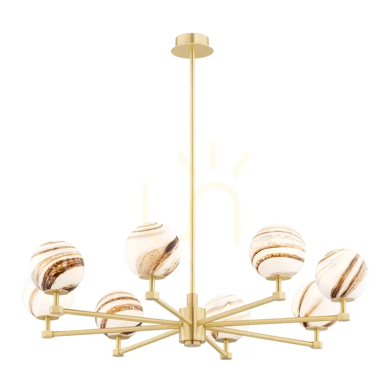 Candelabru ARGON Aruba alb-bronz 8xE14 820 mm SKU 5067 Ofertă de sezon