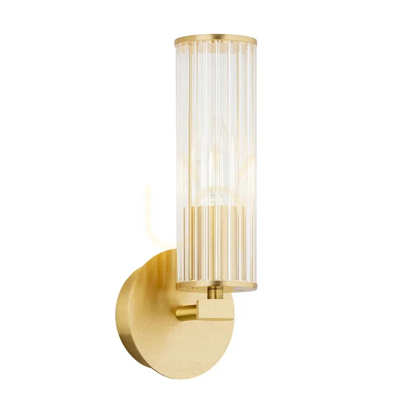 Aplica de perete Argon Hampton transparentă alamă E14 IP20 8497 Popular