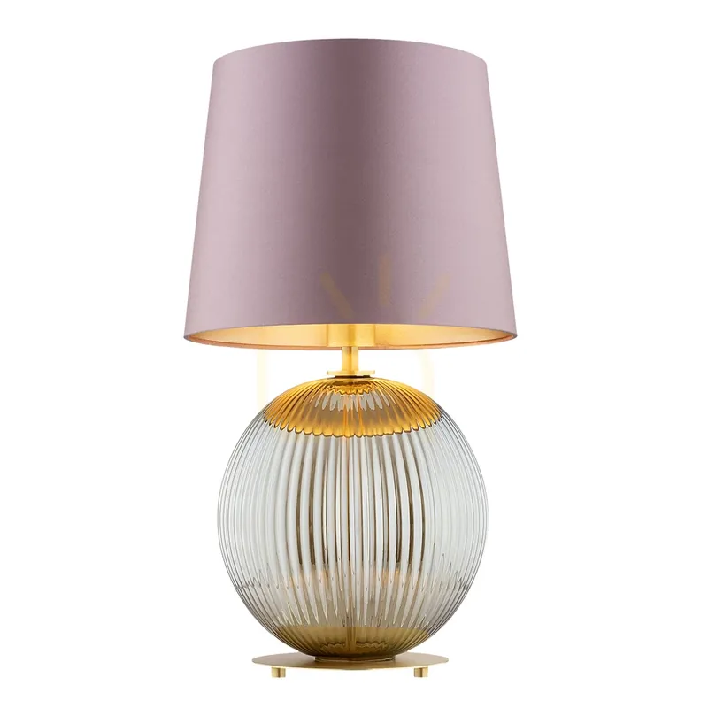 Disponibil imediat Lampă de masă ARGON HAMILTON roz, alamă, E27, 8531