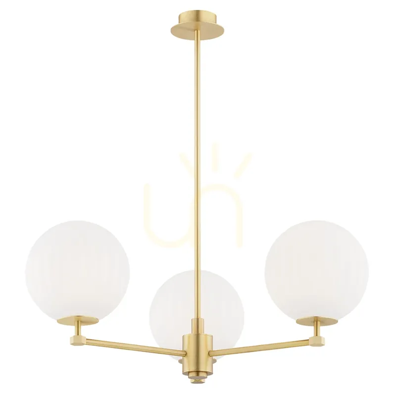 Reduceri Candelabru ARGON PALOMA alb alamă periat 3xE14 SKU 6307