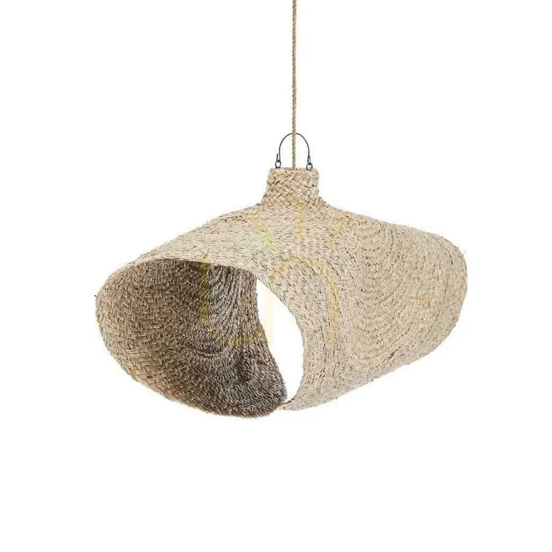 Reducere specială Lampa suspendată BAZAR BIZAR Qubba XL din hiacint de apă natural, Oversized Collection