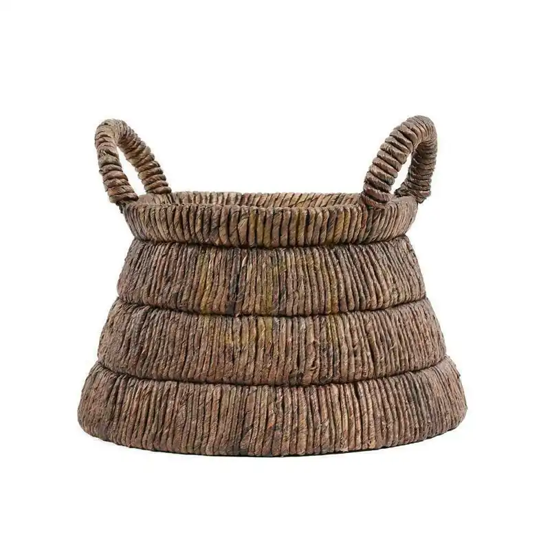 Coș de depozitare BAZAR BIZAR din frunză de banană naturală, 42x31,5 cm Chilipir