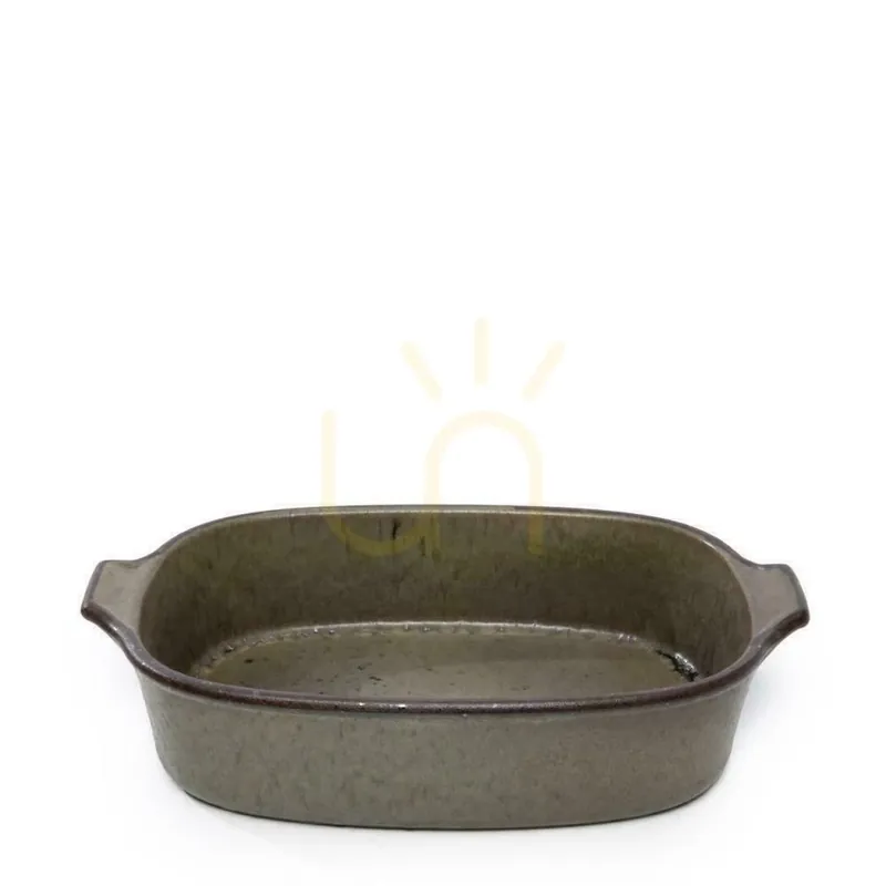 Tavă de cuptor ceramică verde BAZAR BIZAR Comporta M Doar azi