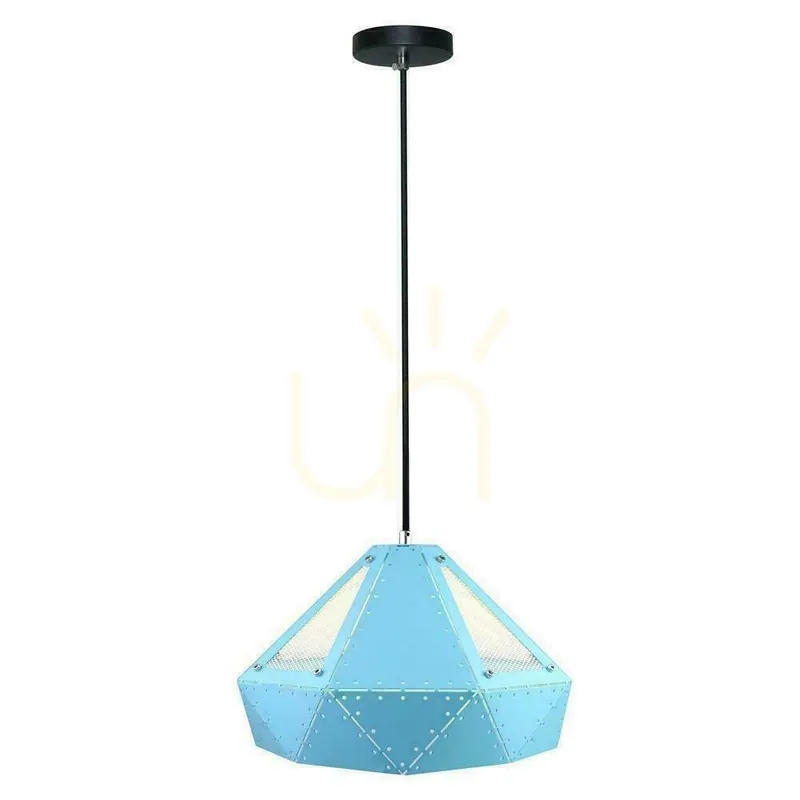 Ofertă exclusivă V-TAC Corp de iluminat suspendat Pastel Blue Prism Series 310x180mm VT-7310-B Garanție de 5 ani