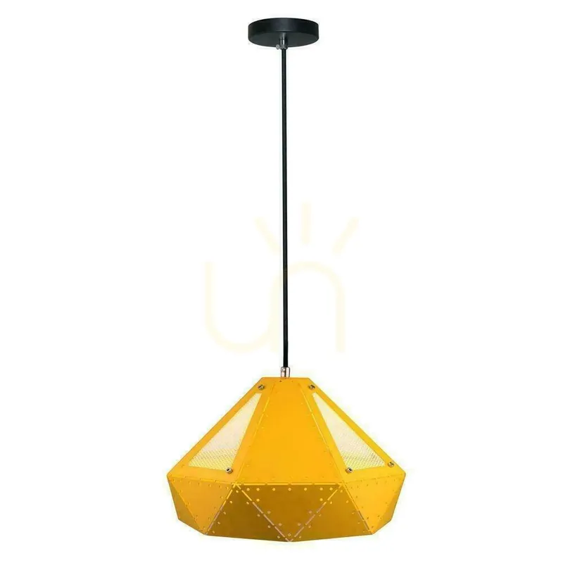 Noutate V-TAC Corp de iluminat suspendat Pastel Yellow Prism Series 310x180mm VT-7310-Y Garanție de 5 ani