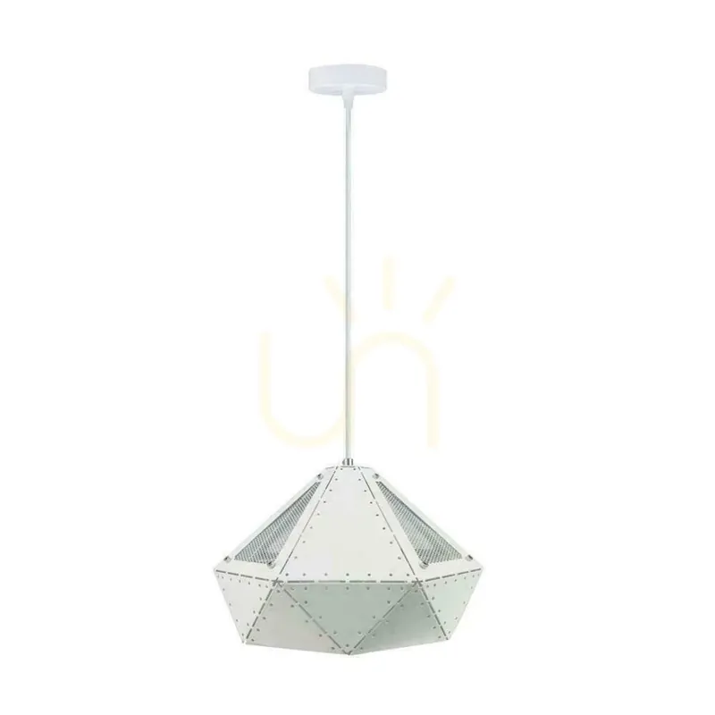 V-TAC Pastel White Prism Series 310x180mm VT-7310-W Corp de iluminat cu pandantiv Garanție de 5 ani Calitate înaltă
