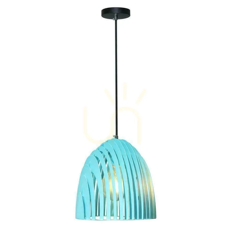 V-TAC Cone Series Pendant Luminaire Prism Blue E27 D250x270mm VT-7255-B Garanție de 5 ani Disponibil imediat