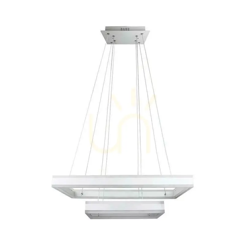 Cel mai bun preț LED V-TAC 100W Lumina moale candelabru pandantiv Luminaire Dimmable alb VT-101-2D 3000K 8050lm 3 ani garanție