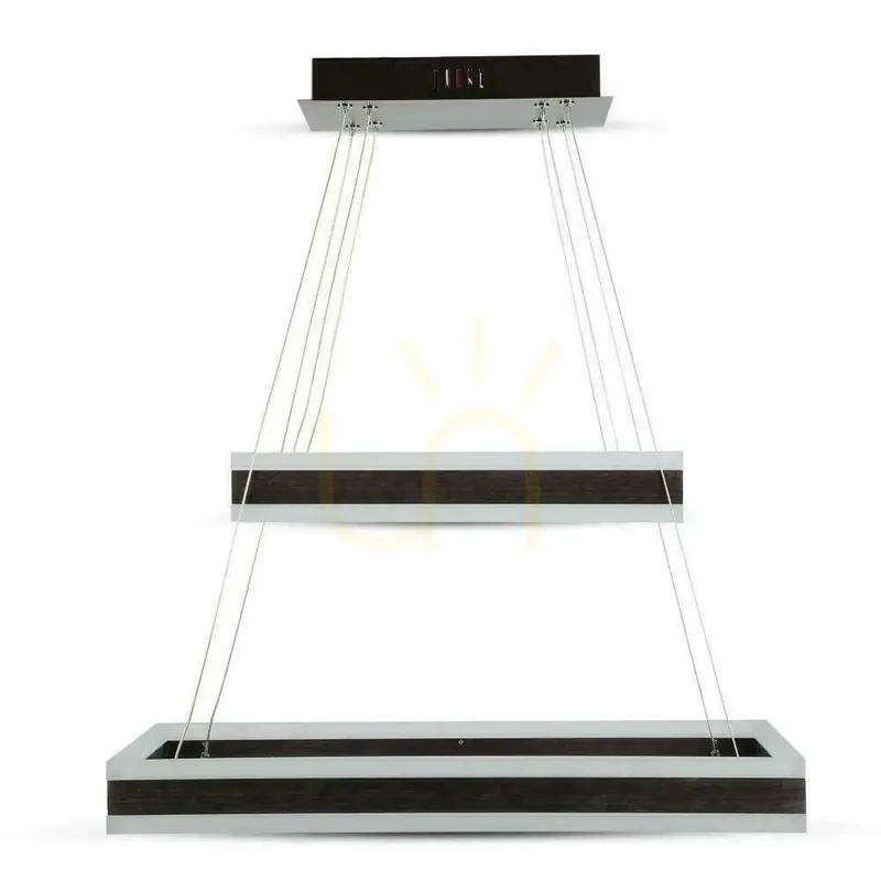 Plată sigură V-TAC 100W lumina moale candelabru pandantiv LED Luminaire Dimmable cafea VT-101-2D 3000K 8050lm 3 ani garanție