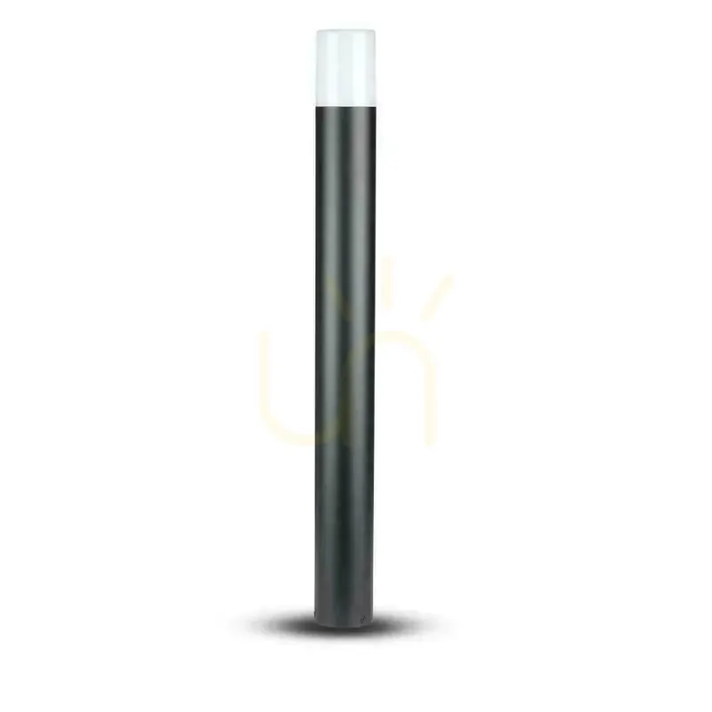 V-TAC GU10 Stâlp rotund de grădină din aluminiu negru 80x80x800mm IP54 VT-7618 3 ani garanție Ofertă de sezon