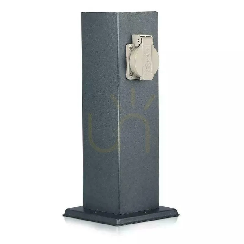 V-TAC Stâlp de grădină 2 prize 30cm 2x16A 3600W IP44 Grafit VT-1155-1 Retur gratuit