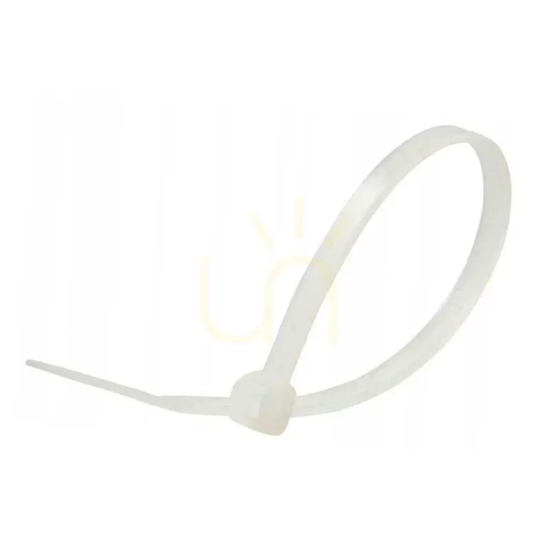 V-TAC Clemă 2.5x200mm Alb 8kg Nylon66 (Pachet. 100pcs) Chilipir