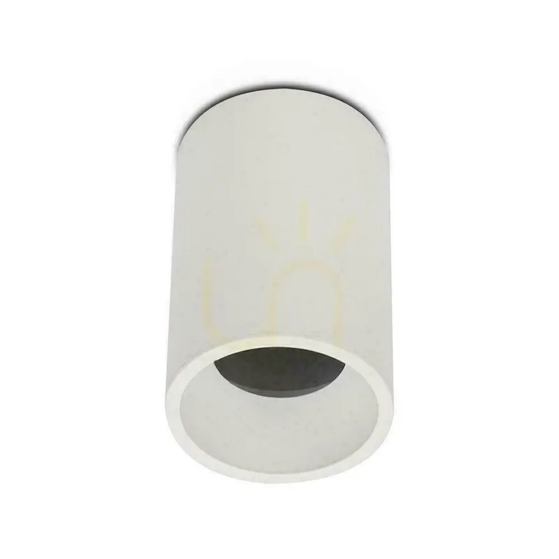 Ofertă limitată V-TAC Aluminiu GU10 tub rotund montat la suprafață alb 70x107mm VT-802-W 3 ani garanție