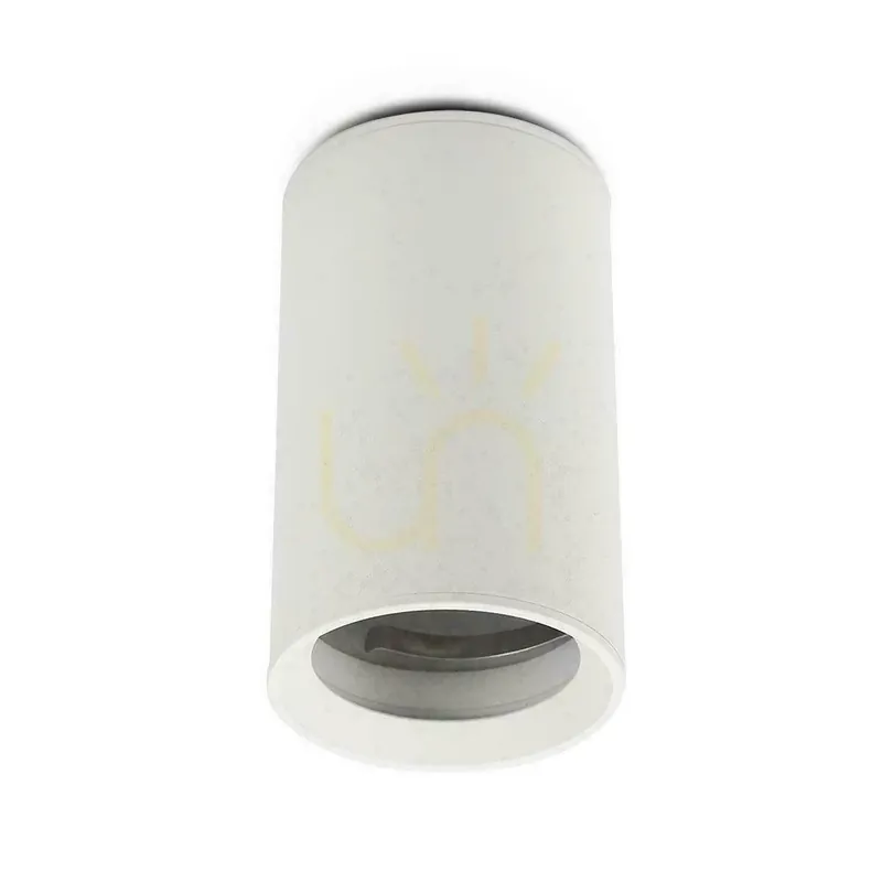 V-TAC Aluminiu GU10 tub rotund montat la suprafață alb 60x100mm VT-807-W 3 ani garanție Promoție