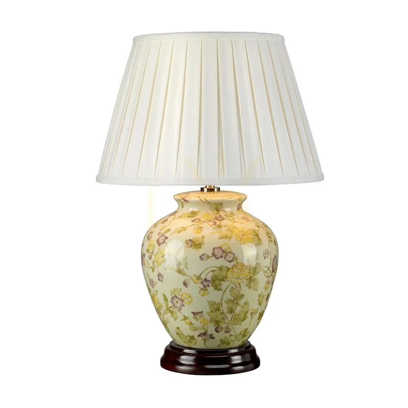 Ofertă limitată Yellow Flowers lampă de masă - 1 sursă de lumină Elstead