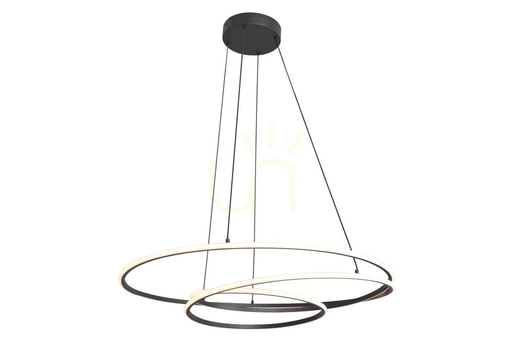 Ultima șansă Lampă suspendată Zuma Line ZEPHYRA P240842601 negru 1xLED