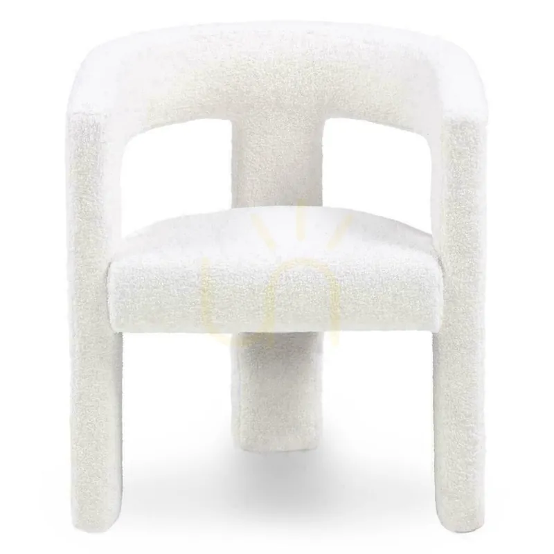 Cumpărături sigure LAUREN Cream Boucle fotoliu