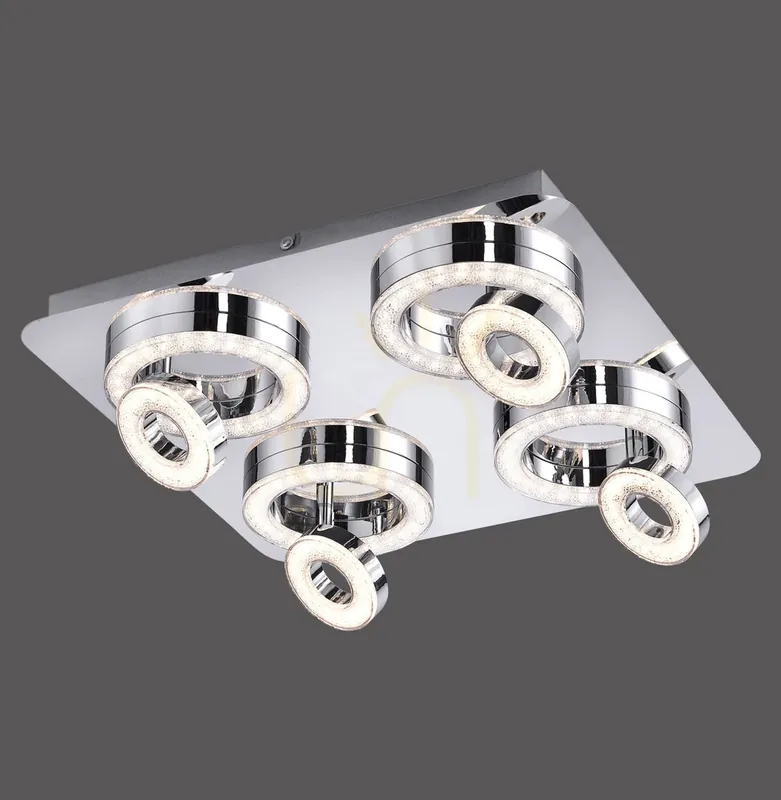 TIM Plafond 14522-17 Chrome 8xLED Bestseller