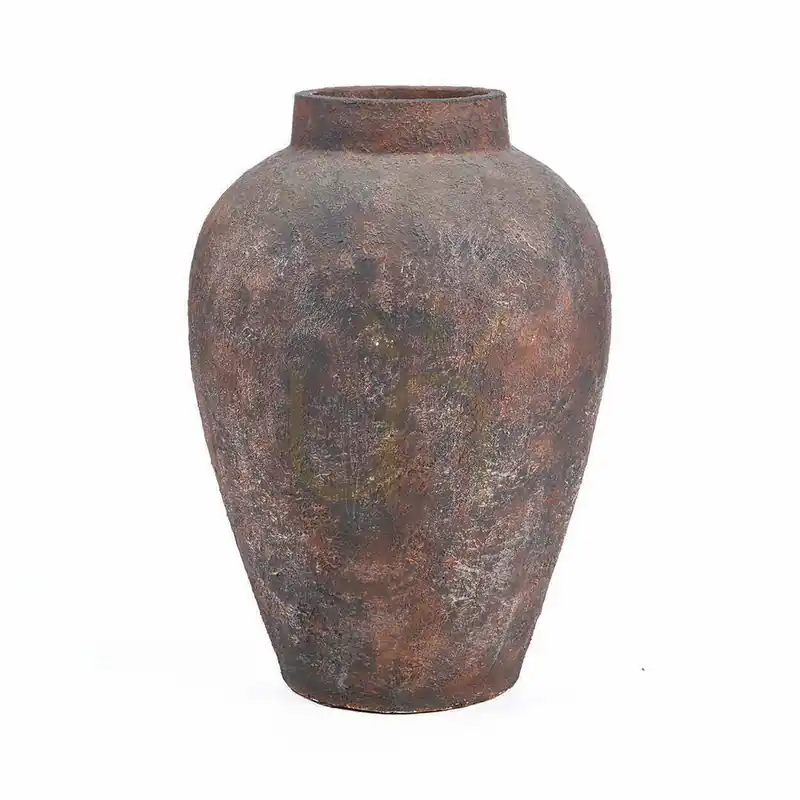 Vază decorativă terracotta burgundia XXL Terracotta Collection Lichidare de stoc