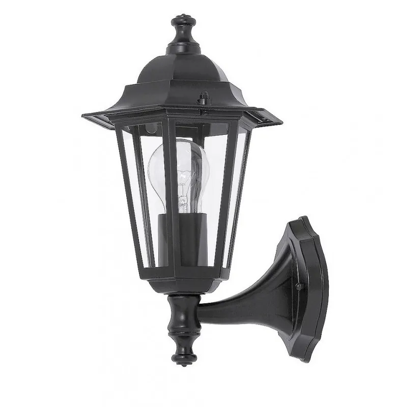 Chilipir Aplica de perete exterior IP43, up light, negru Velence 8204 RX