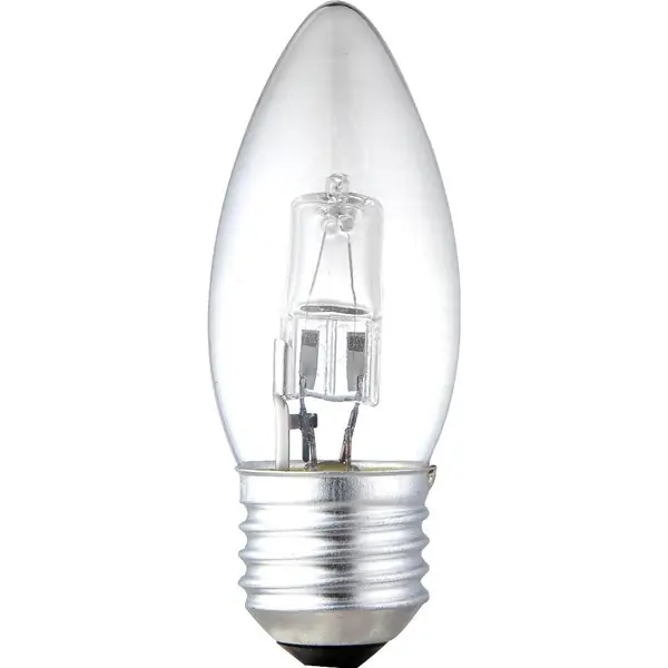 Livrare rapidă Set 2 buc. bec halogen E27 CANDLE 42Watt consum = 60Watt dimabil 11842-2A GL