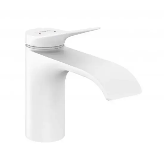 Super ofertă Baterie lavoar monocomanda 80, fara ventil, alba, Hansgrohe Vivenis 75012700