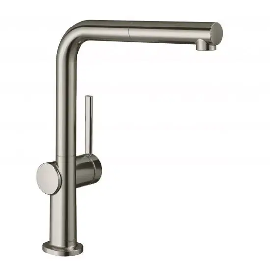 Baterie de bucatarie monocomanda cu dus extractibil, inox, Hansgrohe Talis M54 72809800 Preferatul clienților