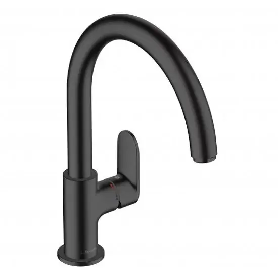 Baterie de bucatarie monocomanda 260, negru mat (matt black), Hansgrohe Vernis Blend M35 71870670 Nu rata