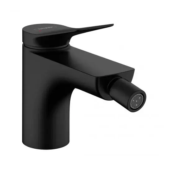 Baterie bideu monocomanda, cu ventil pop-up, negru mat (matt black), Hansgrohe Vivenis 75200670 Premium